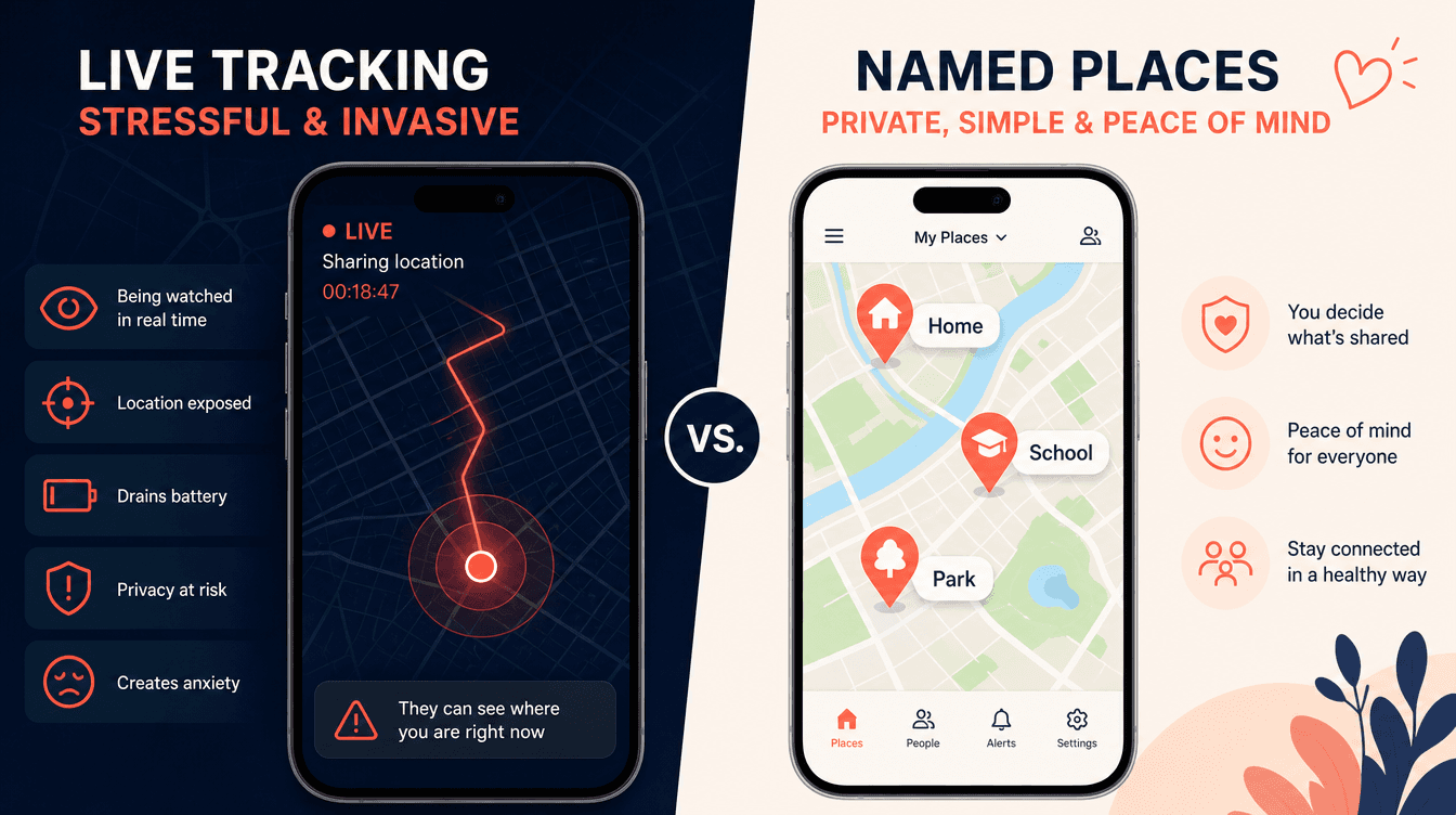 KinLink vs Life360: A Different Philosophy of Family Safety